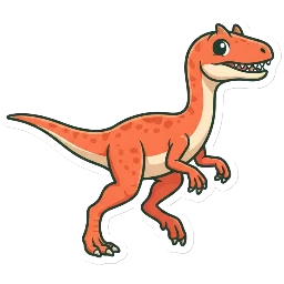 Cartoon of Coelophysis