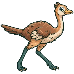 Cartoon of Dromiceiomimus