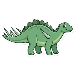 Cartoon of Kentrosaurus