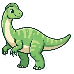 Cartoon of Lufengosaurus
