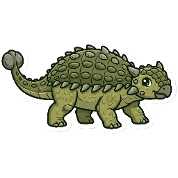 Cartoon of Pinacosaurus