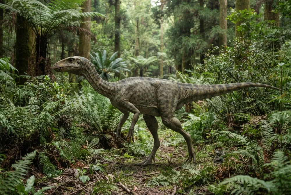 Agilisaurus: obrázok vytvorený umelou inteligenciou
