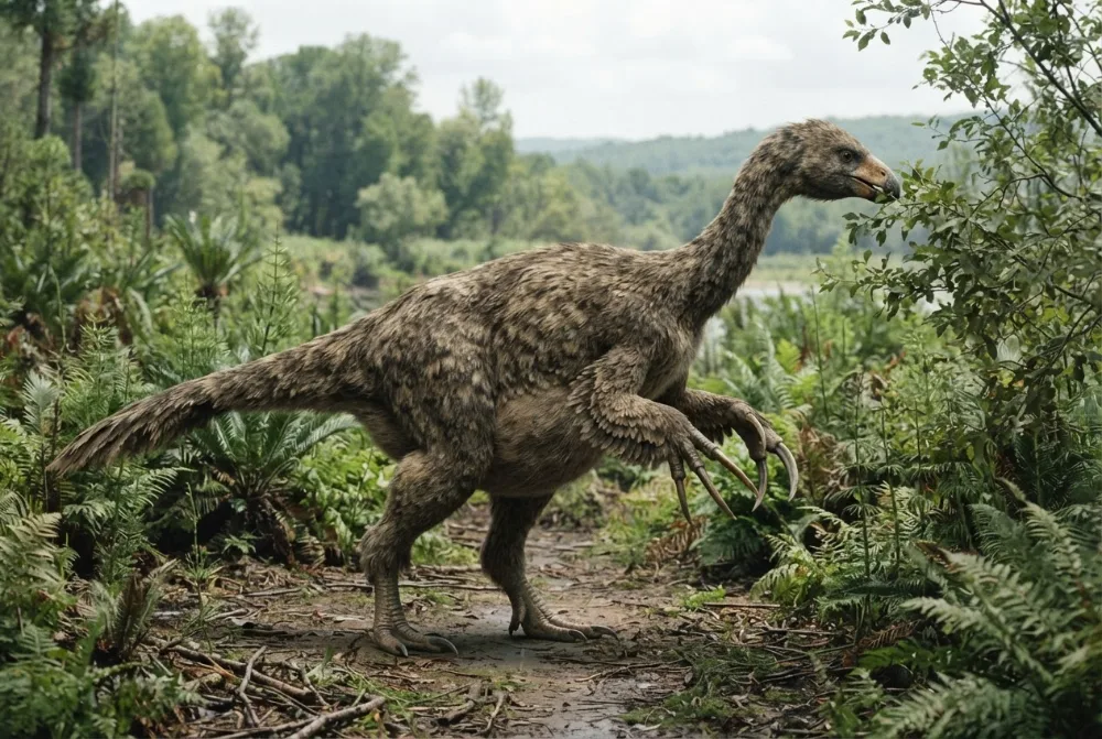 Alxasaurus: obrazek zrobiony przez AI