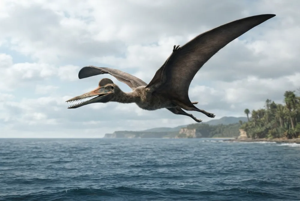 Anhanguera, tehisaru joonistatud