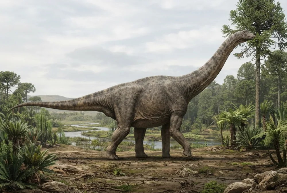 Aragosaurus: slika koju je izradila umjetna inteligencija
