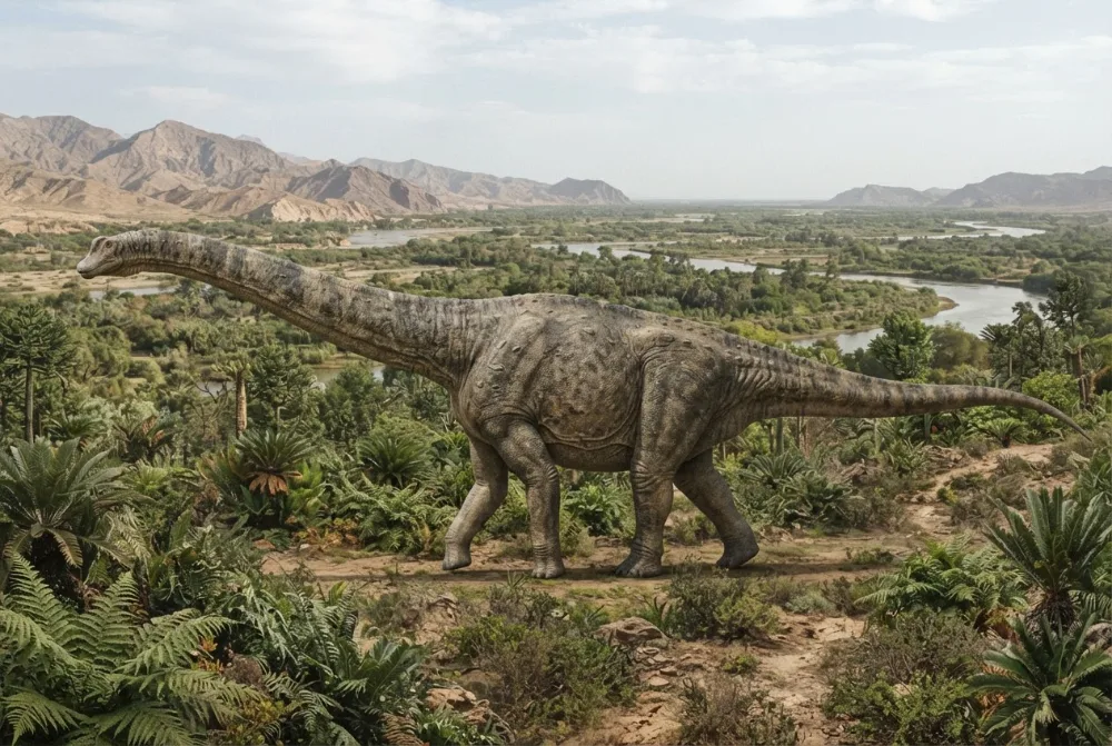AI-billede af Balochisaurus