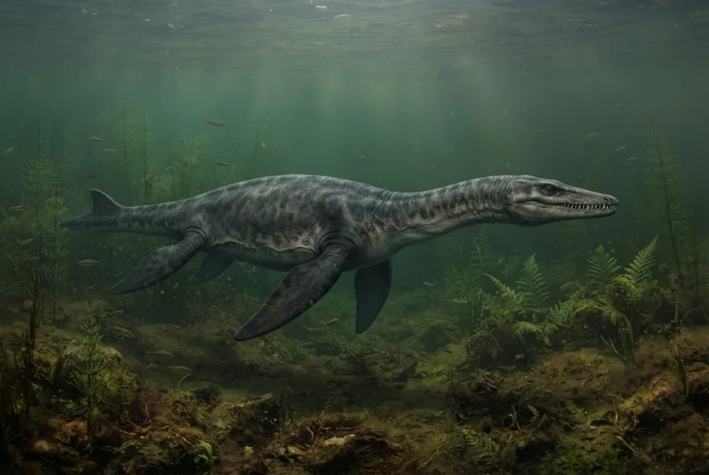 AI-made picture of Bishanopliosaurus