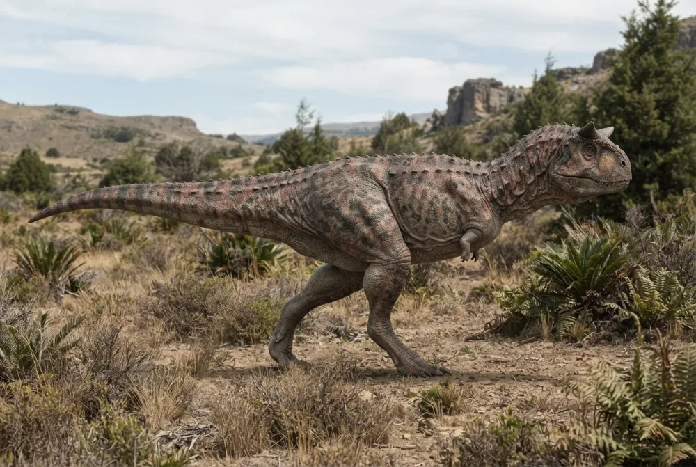 Carnotaurus, tehisaru joonistatud