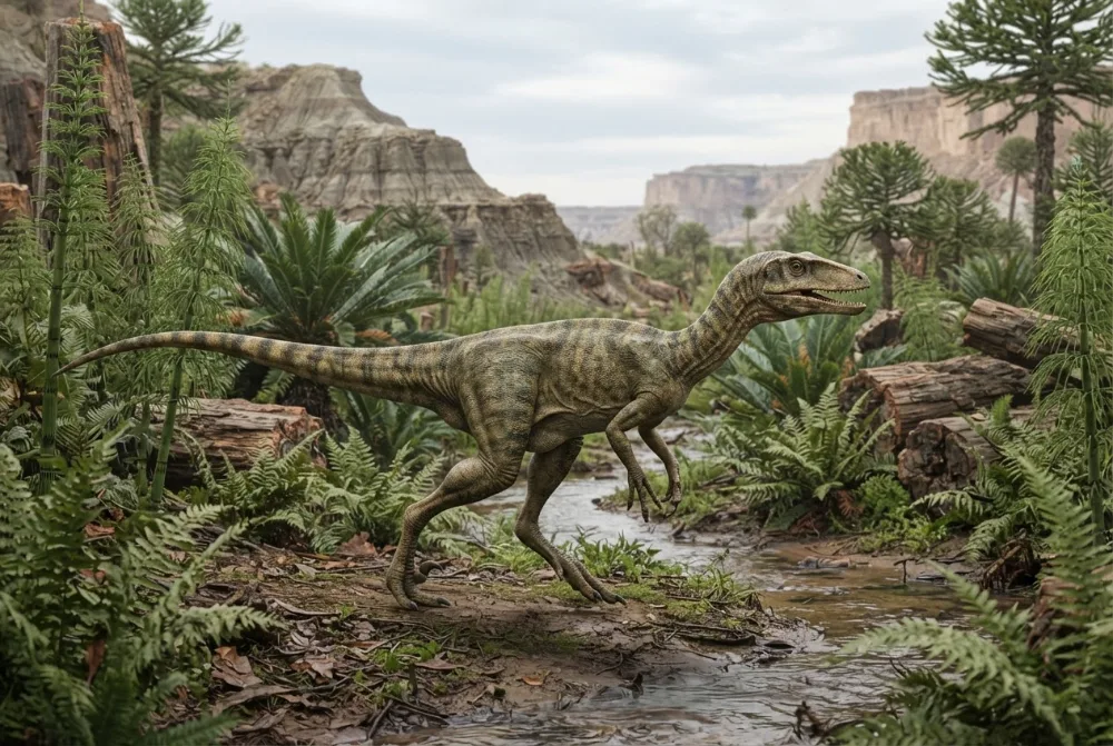 Chindesaurus, tehisaru joonistatud