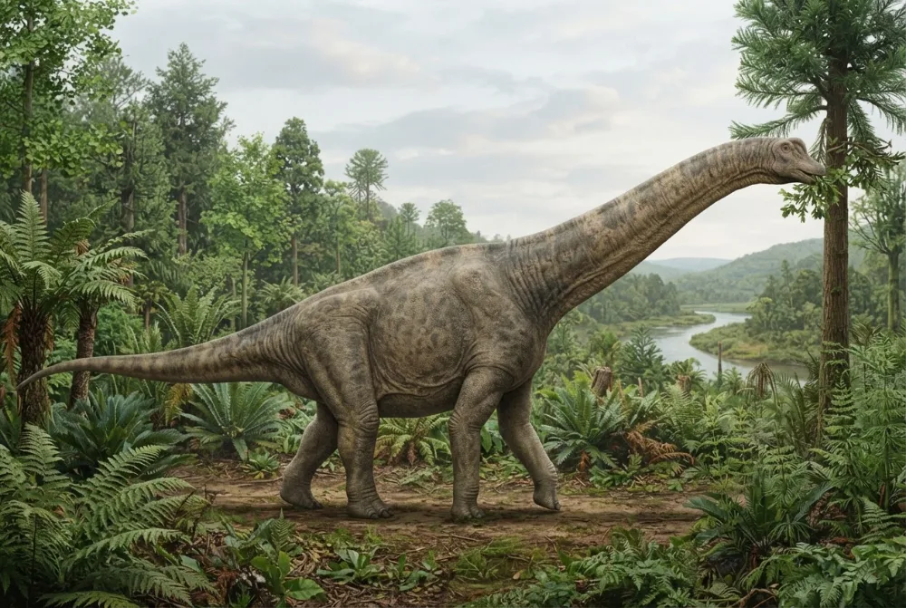 Chuanjiesaurus: obrazek zrobiony przez AI