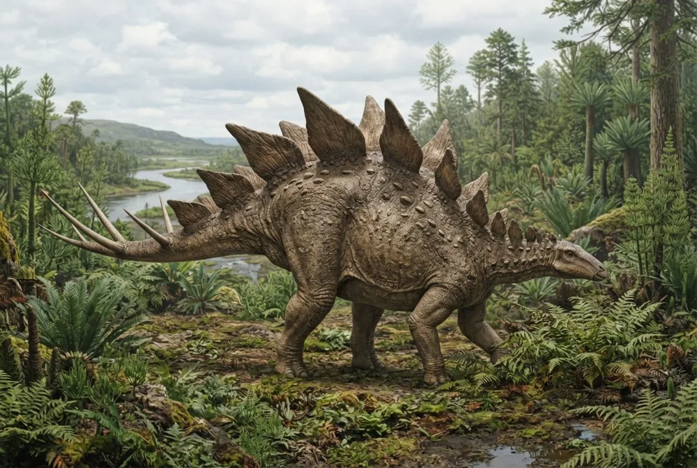 Dacentrurus, tehisaru joonistatud