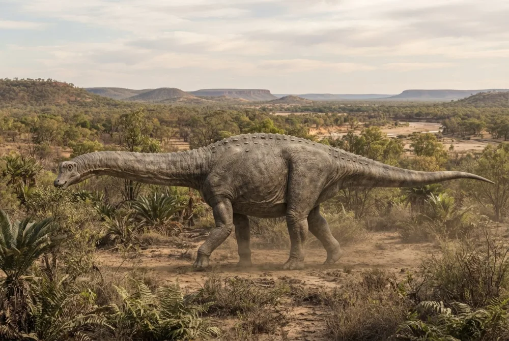 Εικόνα του Diamantinasaurus φτιαγμένη με AI