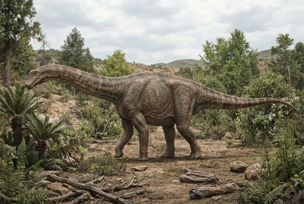 Dongyangosaurus, image générée par IA