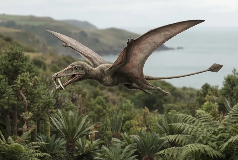 Dorygnathus, tehisaru joonistatud
