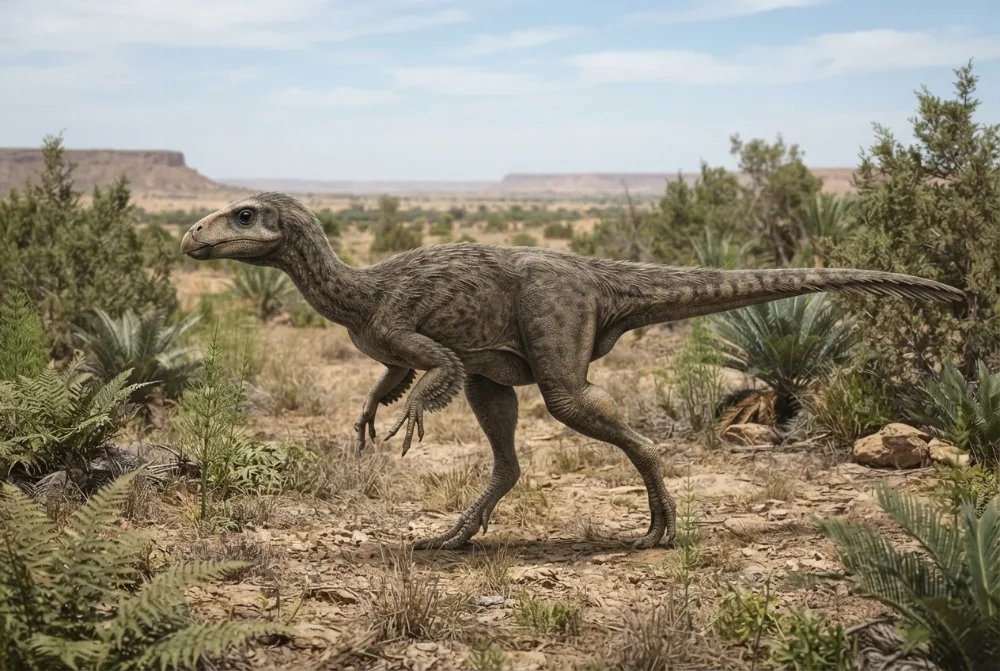 Elrhazosaurus: obrazek zrobiony przez AI