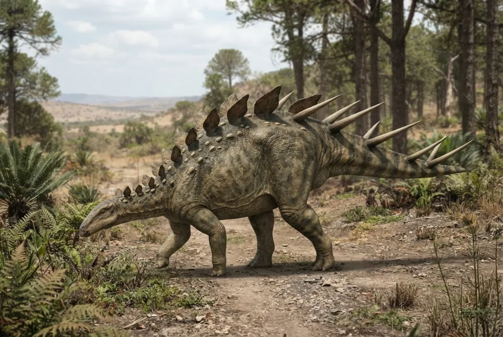 AI-made picture of Kentrosaurus