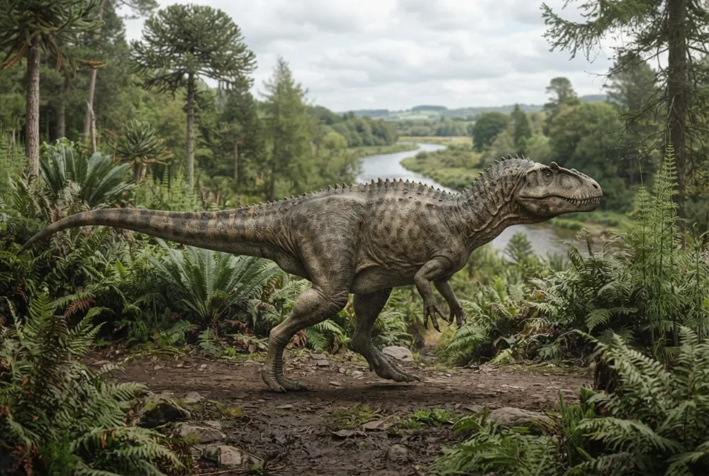 Εικόνα του Metriacanthosaurus φτιαγμένη με AI