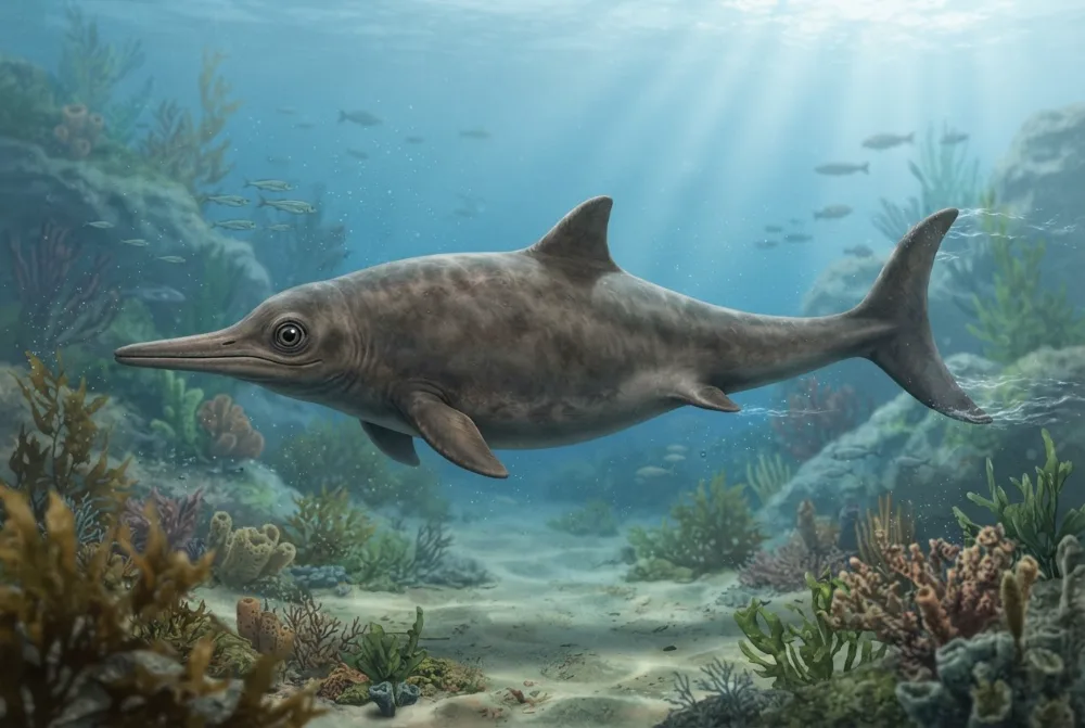 Paraophthalmosaurus: obrazek zrobiony przez AI