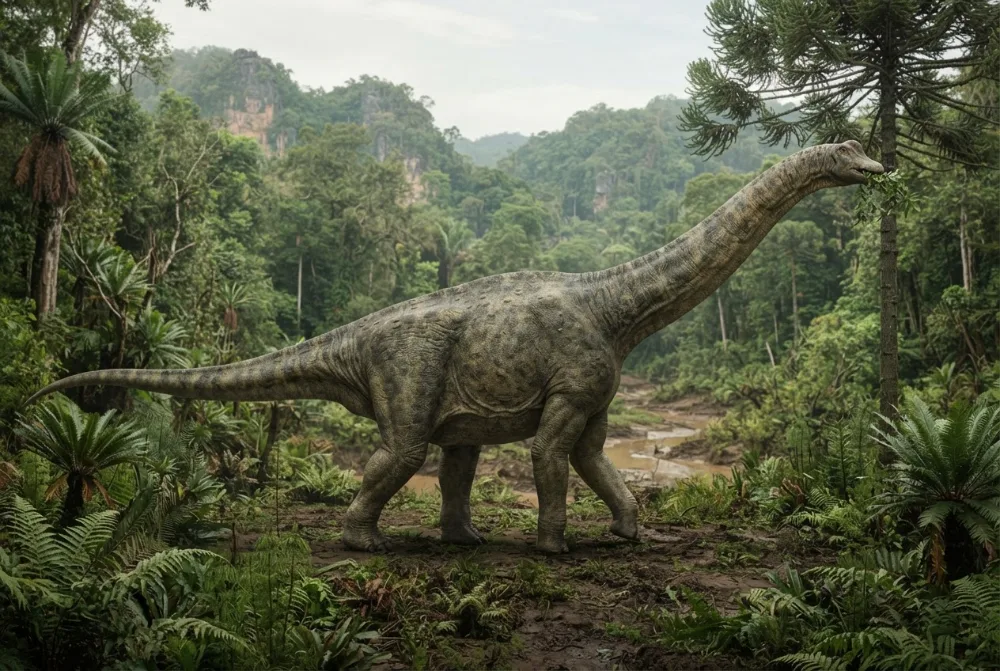 Phuwiangosaurus, image générée par IA