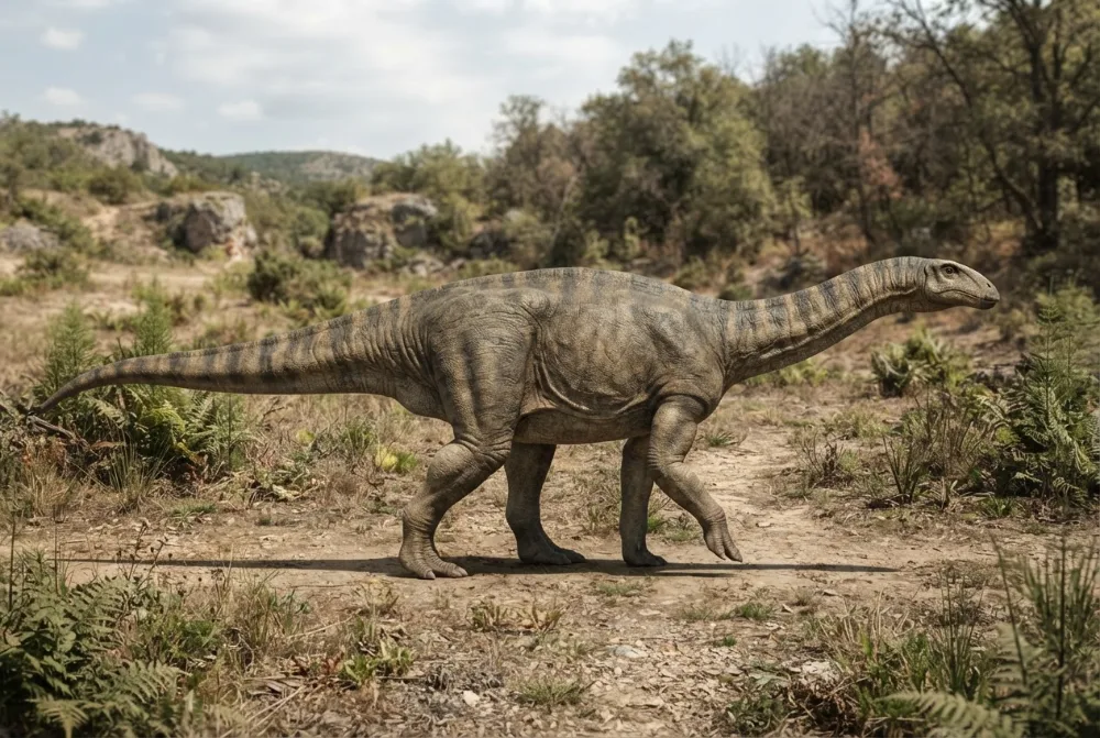 Plateosaurus, tehisaru joonistatud