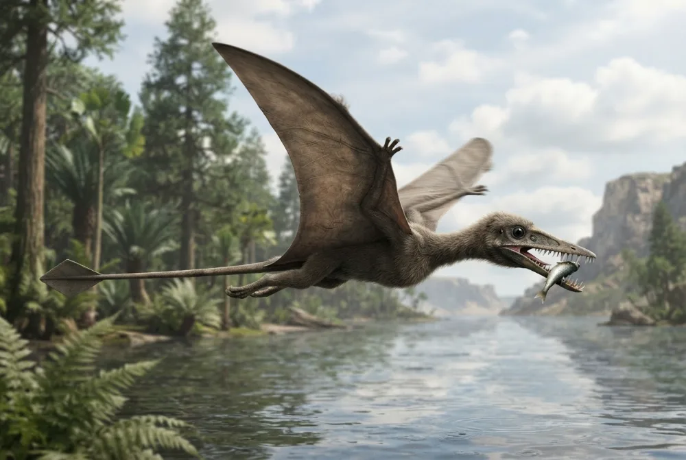 Rhamphorhynchus, tehisaru joonistatud