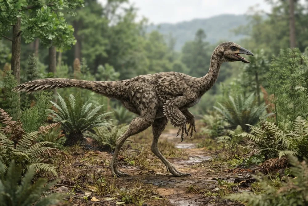 Shenzhousaurus: obrázek vytvořený umělou inteligencí