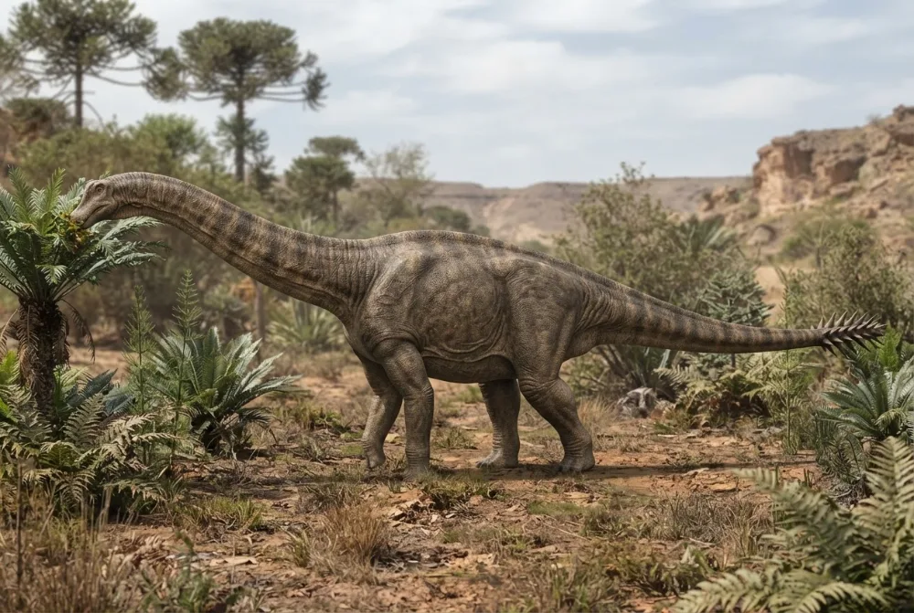Spinophorosaurus, image générée par IA