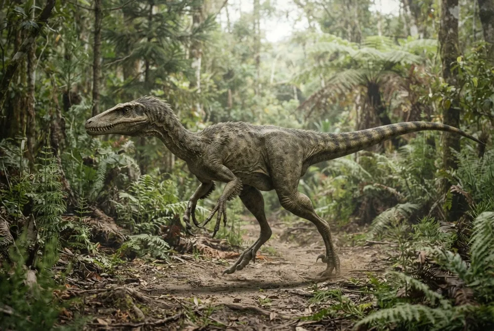 Staurikosaurus, tehisaru joonistatud