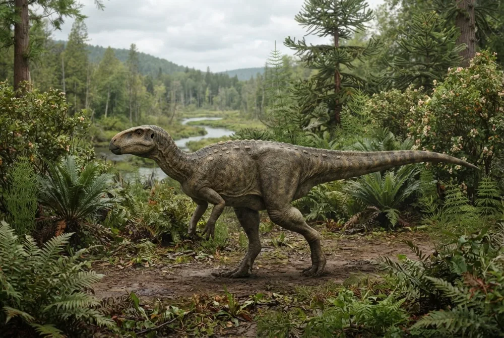 Thescelosaurus, tehisaru joonistatud