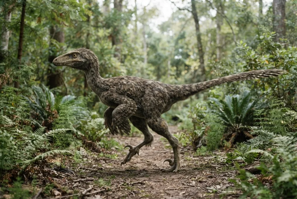 Troodon, tehisaru joonistatud