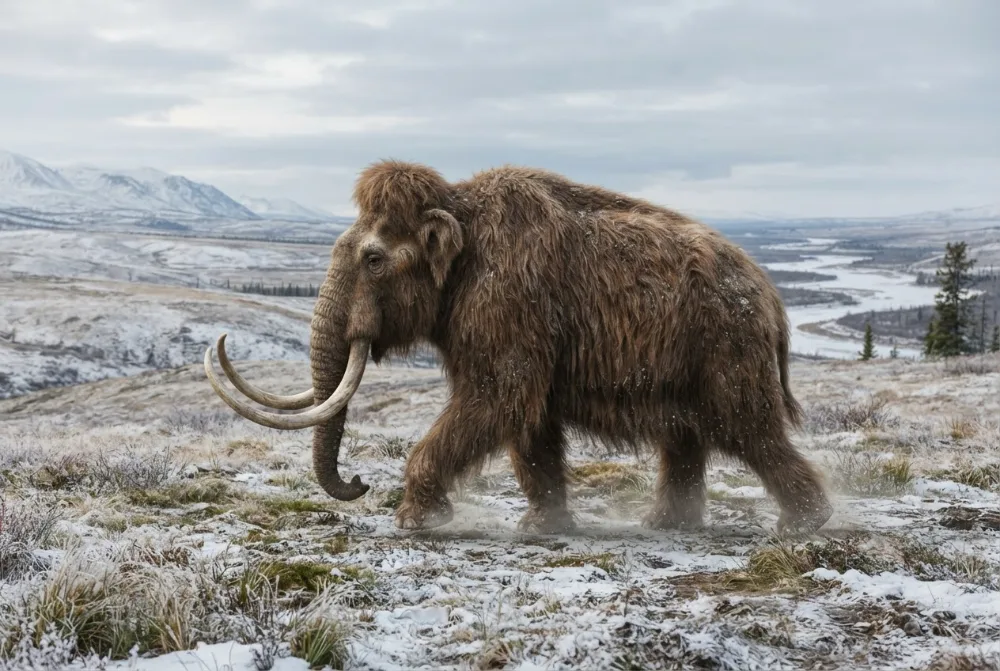 AI-made picture of Woolly mammoth