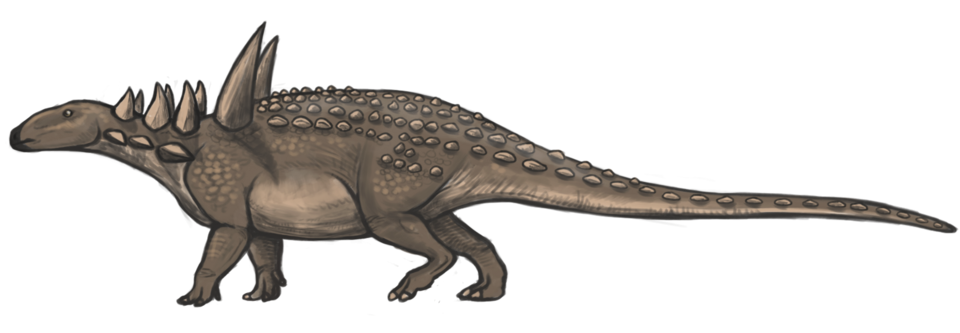 Artist's life restoration of Sauropelta