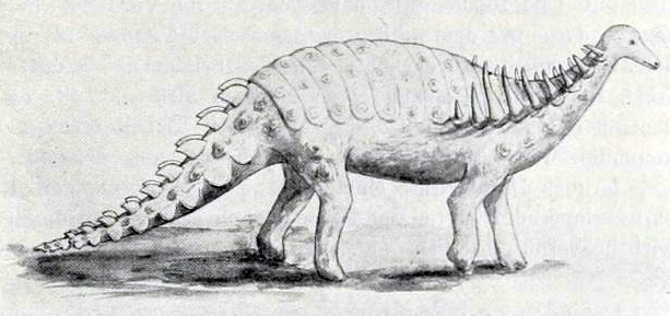 Artist's life restoration of Struthiosaurus